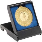 MB10A-PLASTIC MEDAL BOX WITH BLUE INSERT (40/50mm Recess) +£2.99