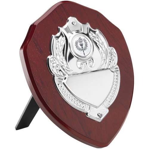 ROSEWOOD SHIELD WITH SINGLE CHROME FRONT