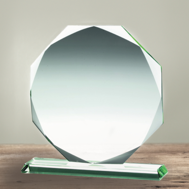 Jade Glass Octagon Award