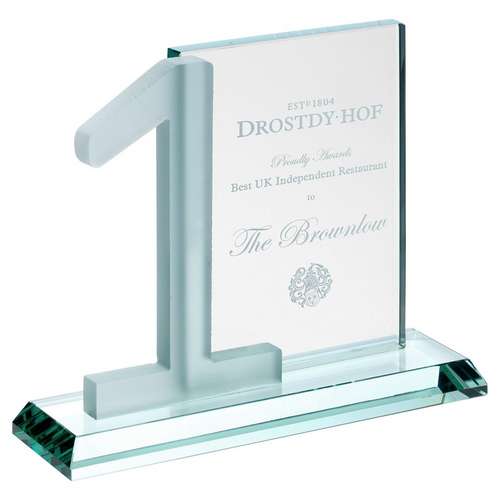 Rectangle Glass Award with Frosted No.1