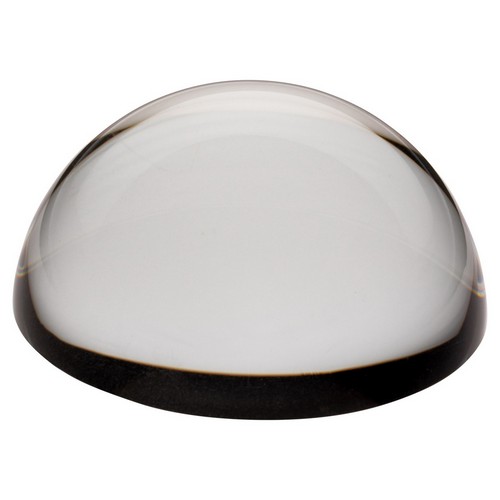 GLASS ROUND DOMED PAPERWEIGHT