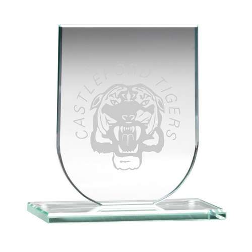 6mm Jade Glass Shield Award