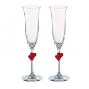 Pair of Heart Flutes in Presentation Box - Image 2
