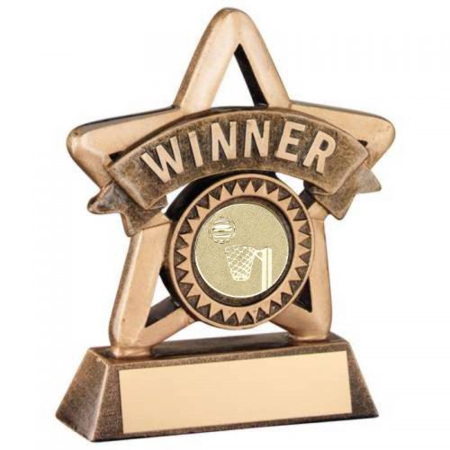 Brz/Gold Winner Netball Star Trophy