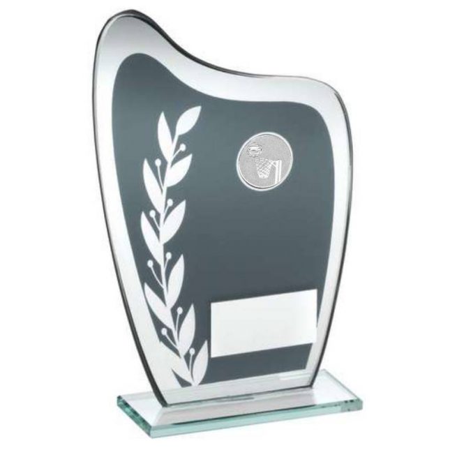 Netball Grey/Silver Glass Trophy