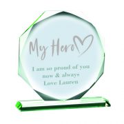 JADE GLASS MY HERO AWARD 10MM THICK