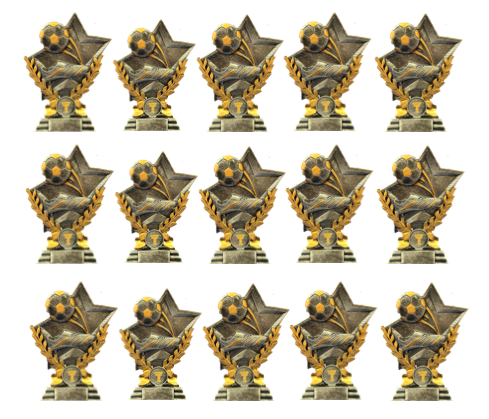 Football Bundle - 15 x 16cm Trophies