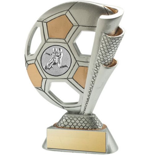 FG81 Football Silver/Gold Trophy