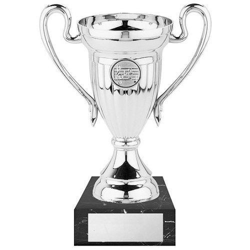 CP500 Silver Dance/music Cup on a marble base