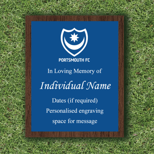 Portsmouth Football Club Memorial Plaque