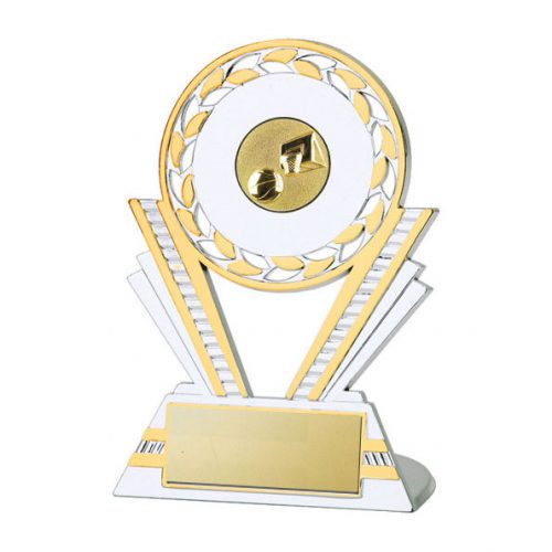 Q130 Basketball Silver/Gold Plastic Trophy