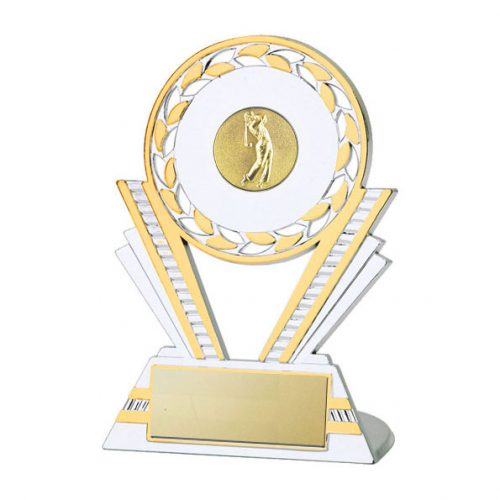 Q130.03 Golf Silver/Gold Plastic Trophy