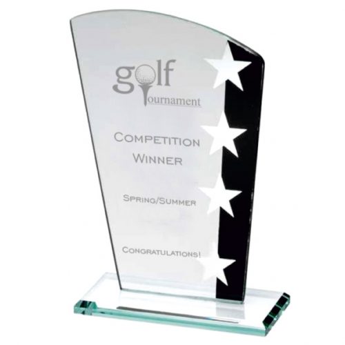 SK2 Golf Glass Star Trophy