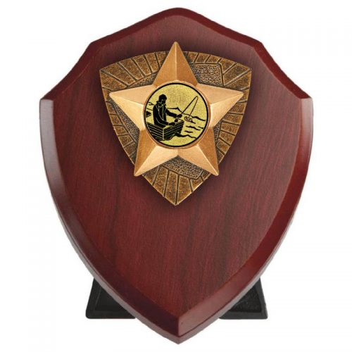 Fishing Wooden Shield Award