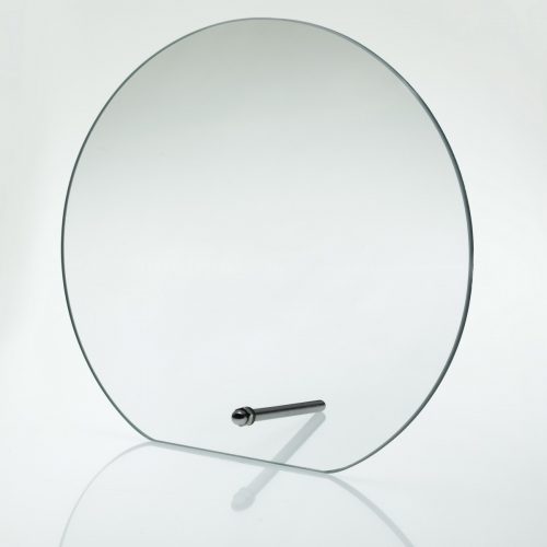 Circular Glass Plaque+Metal Stand