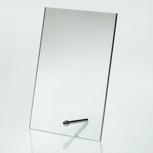 Rectangular Glass Plaque+Metal Stand