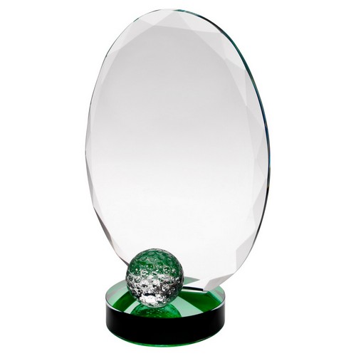 OVAL AND GOLF BALL WITH GREEN HIGHLIGHTS
