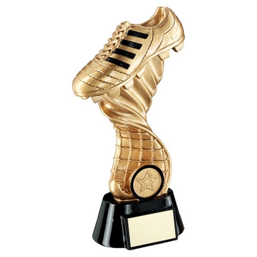 RF975-FOOTBALL BOOT ON TWISTED NET TROPHY