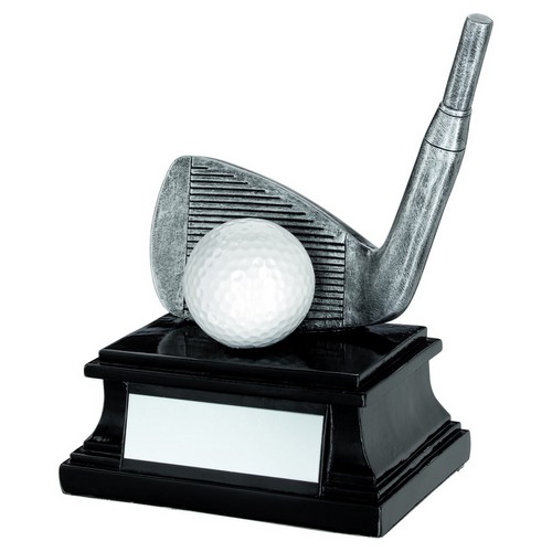 WEDGE GOLF CLUB AND BALL TROPHY