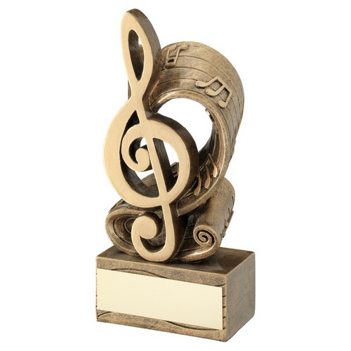 BRZ/GOLD MUSIC NOTE AND SCORE TROPHY