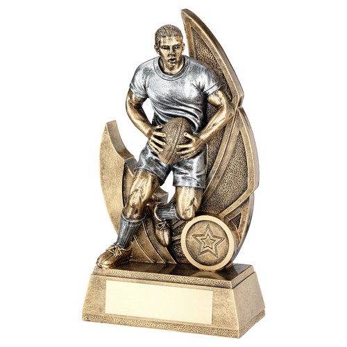 RF164-MALE RUGBY PLAYER TROPHY