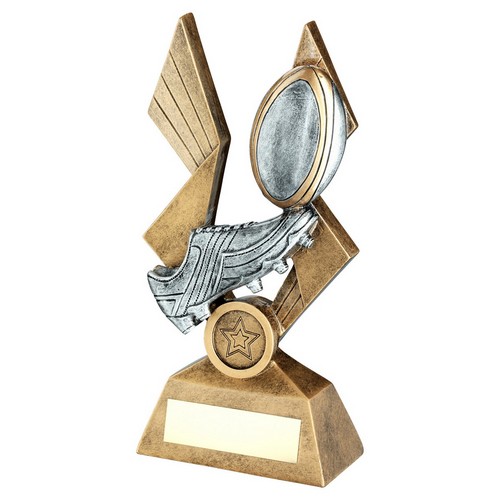 RF394-RUGBY BALL AND BOOT TROPHY