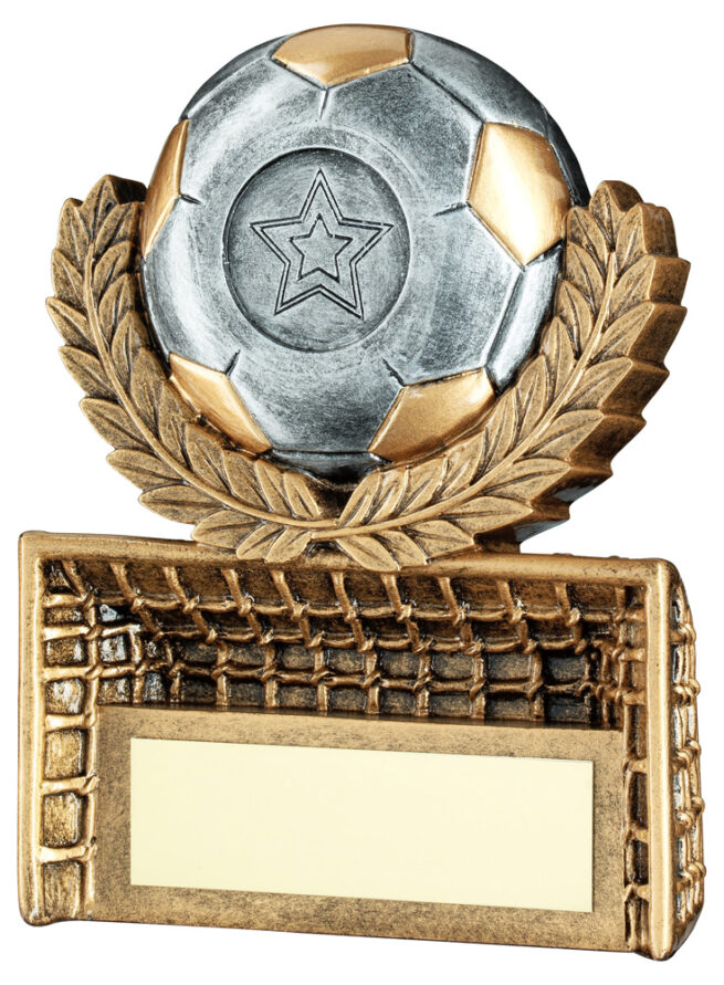 Football Wreath On Net Trophy