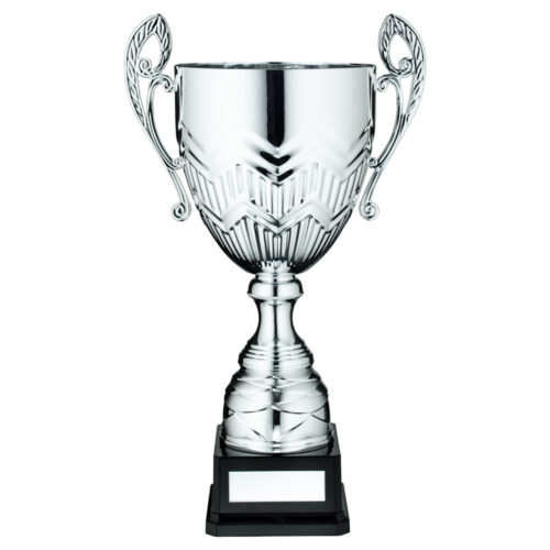 Large Silver Trophy Cup with Handles