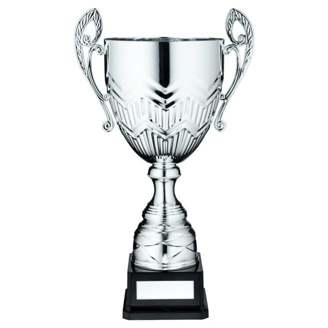 Large Silver Trophy Cup with Handles