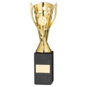 Gold Plastic Cup on Marble Base Trophy - Image 2