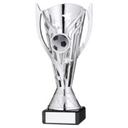 Silver Plastic Football Cup on Marble Base - Image 5