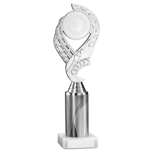 Silver/Pewter Olympic Rings Column Trophy