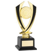 Gold/Black Diamond on Black Plastic Base Trophy - Image 3