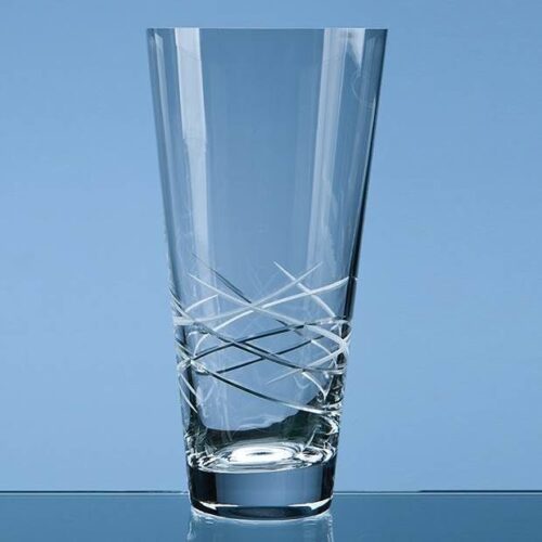 Tiesto Cut Conical Vase - 25cms
