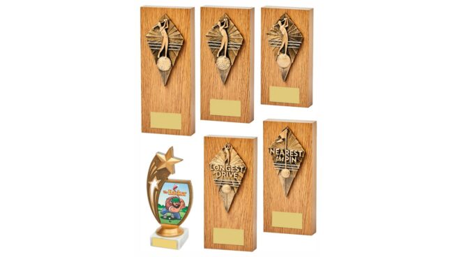 Golf Day Trophy Pack Five - 6 Awards