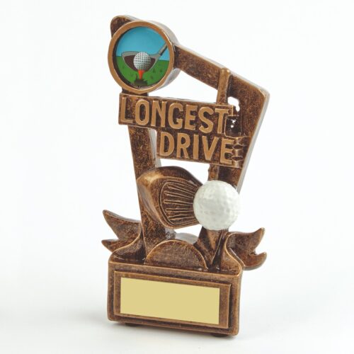 Antique Gold Longest Drive Trophy
