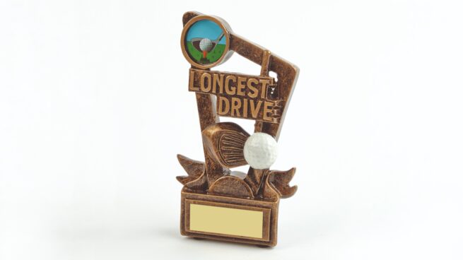 Antique Gold Longest Drive Trophy