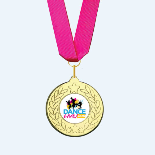 Dance Live Medal & Pink Ribbon