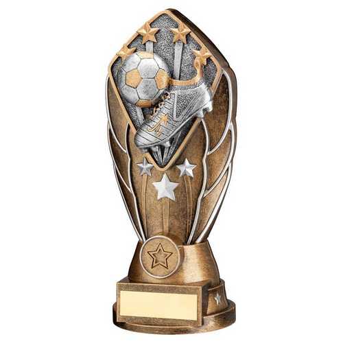 Football & Boot Diamond Column Trophy