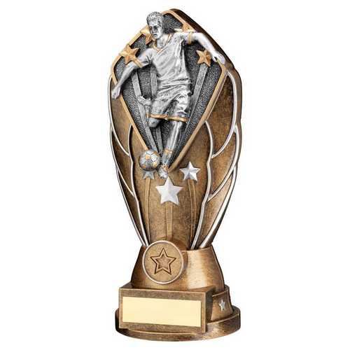 Male Footballer Diamond Column Trophy