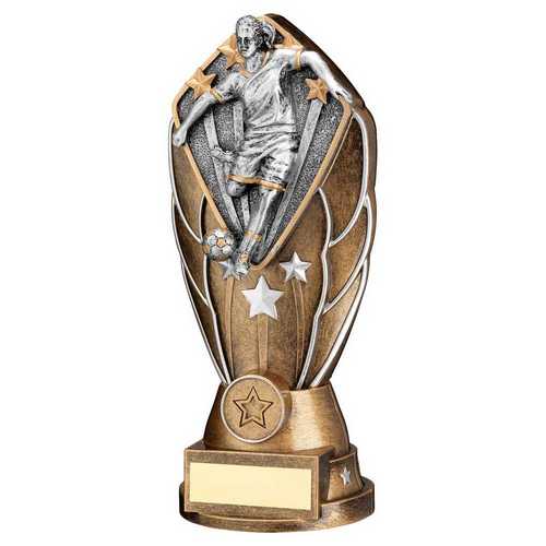 Female Footballer Diamond Column Trophy