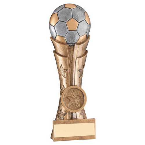 Flat backed Football Column Trophy