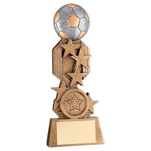 Flat backed Football Star Column Trophy