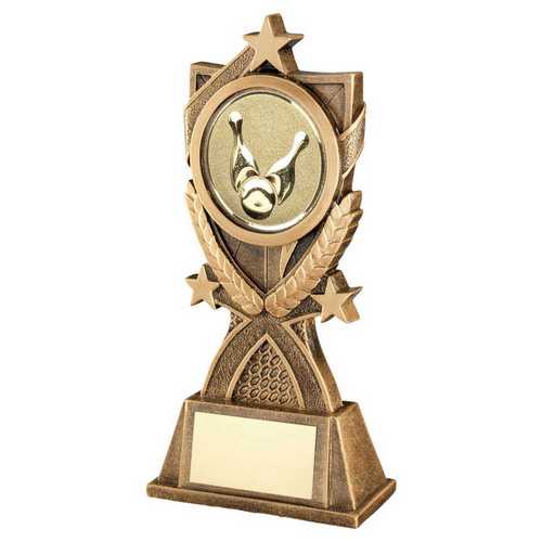 Ten Pin 3 Star Wreath Trophy