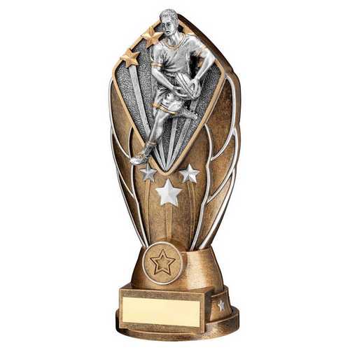 Male Rugby Diamond Column Trophy