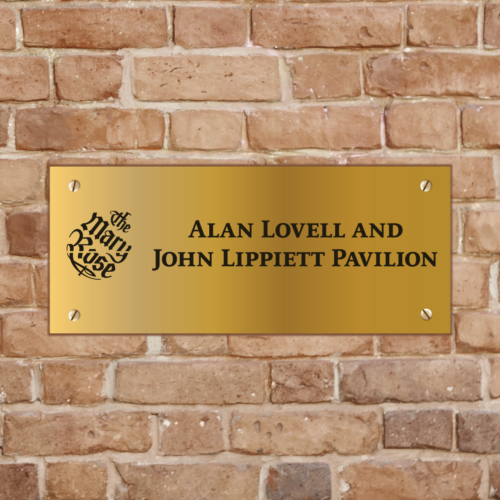 Bespoke Brass Effect Plaque