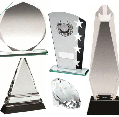 GLASS TROPHIES AND AWARDS