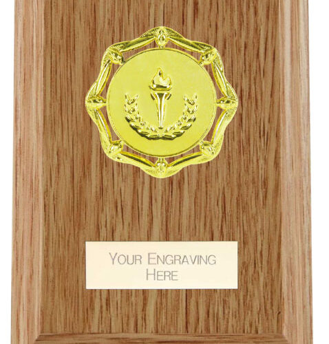 Light Oak Rectangular Wooden Shield