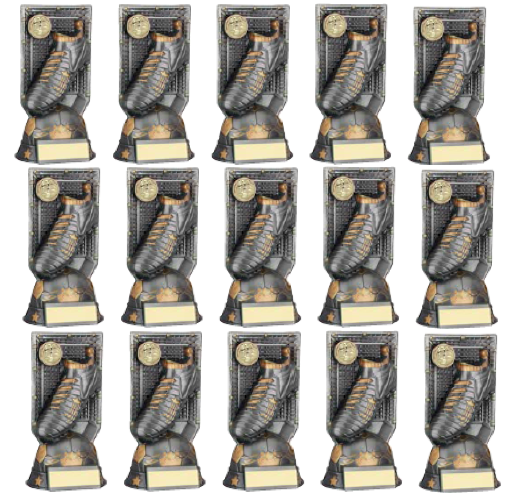 Football Boot & Net x 15 Trophies