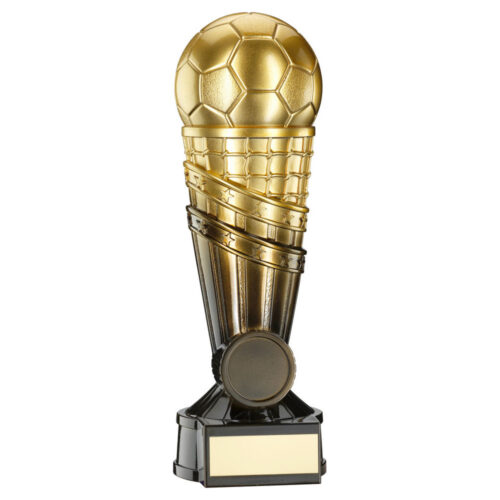Heavy Weight Gold/Black Football Trophy